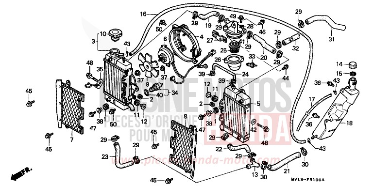 KUEHLER/RADKRANZ von Africa Twin 750 SCHWARZ (NH1A) von 1990